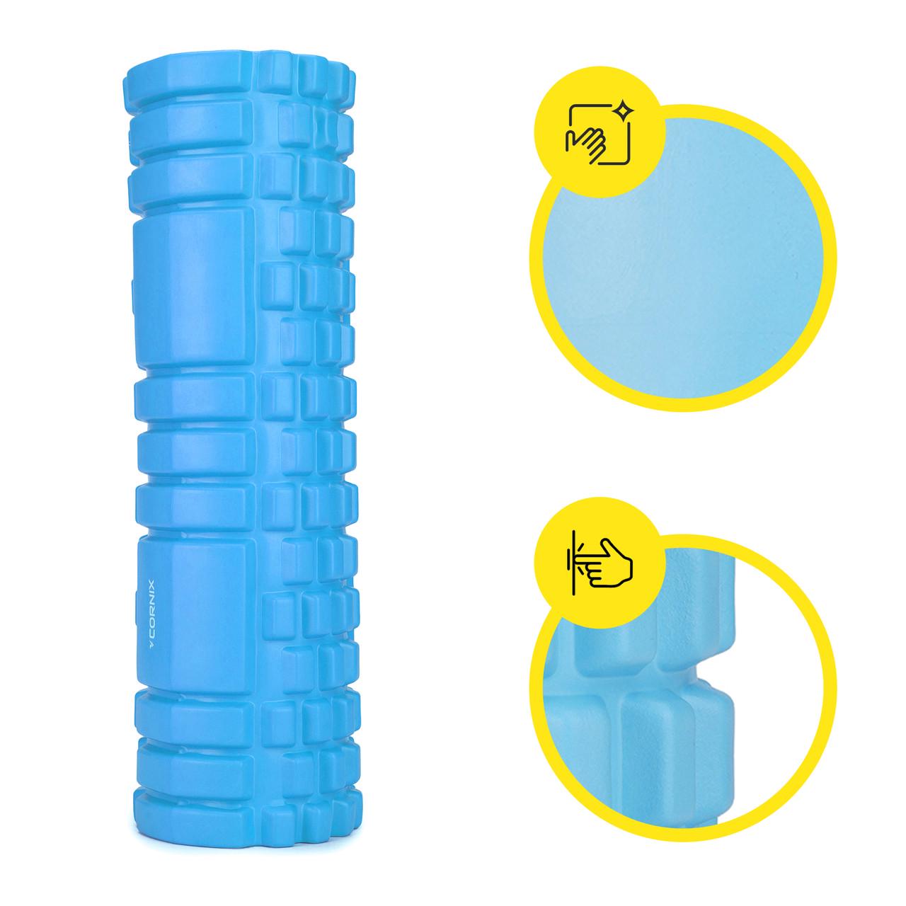 Массажный ролик Cornix EVA 45х14 см XR-0044 Sky Blue (2707033021) - фото 5 Массажный ролик Cornix EVA 45х14 см XR-0044 Sky Blue (2707033021) - фото 5