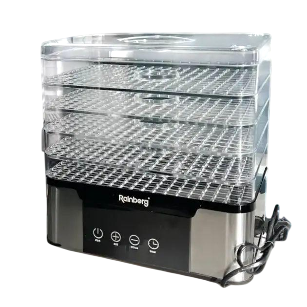 Электросушилка для овощей и фруктов Silver Love RB-912 220-240V/50-60Hz 5-уровневая с защитой от перегрева 1000 W (opt-104973)