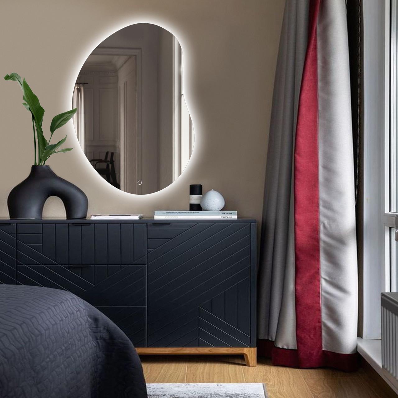 Зеркало безрамное Art-Com настенное с LED подсветкой 660х460 мм (БРЛ 13 Д)