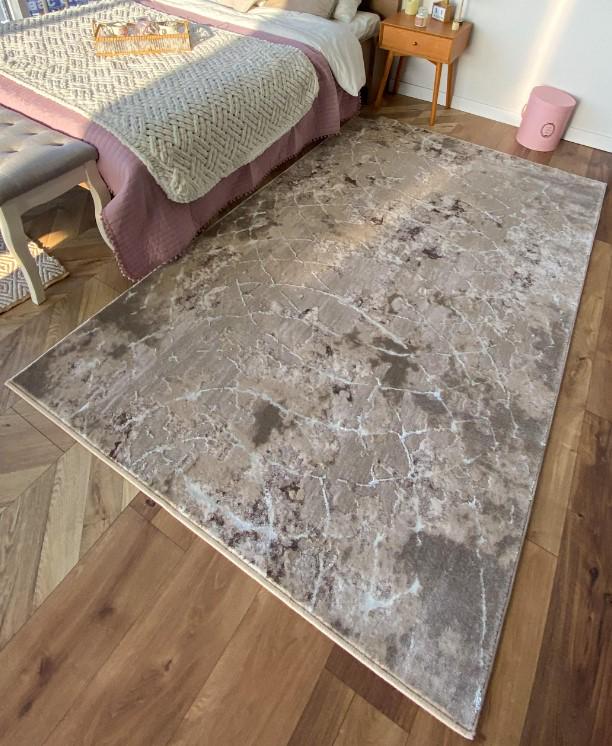 Ковер 155х230 см Коричневый/Серый (12589)