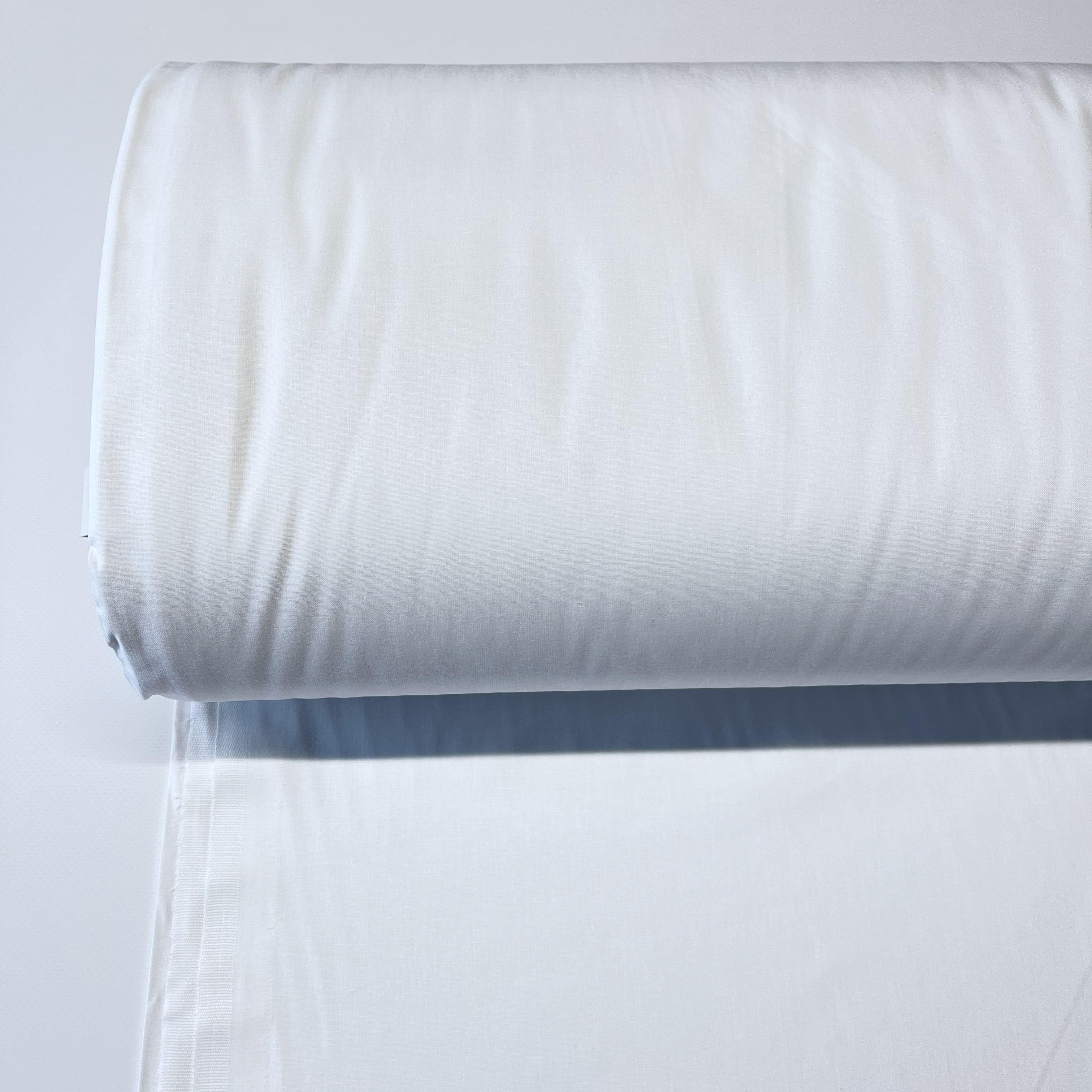 Ткань для постельного белья ранфорс однотонная 240 см Белый (SB-100) Ткань для постельного белья ранфорс однотонная 240 см Белый (SB-100)