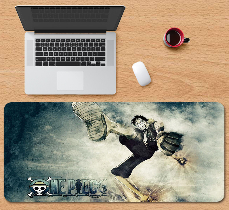 Коврик для мышки с Аниме принтом One piece Монки Д. Луффи 800х300х3 мм (0113)
