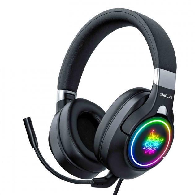 Наушники игровые ONIKUMA Gaming LED K15 Черный (1363619084)