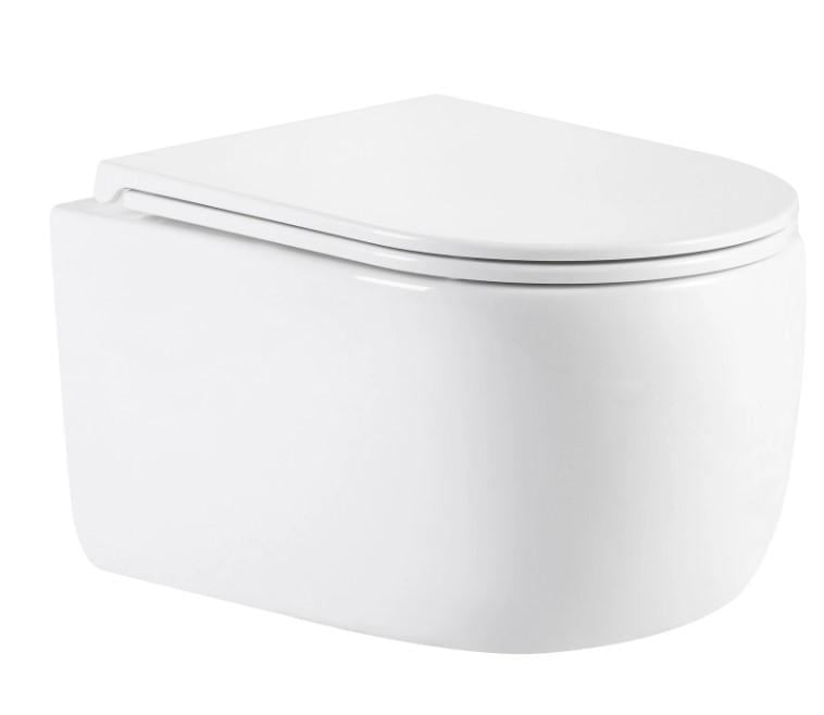 Унитаз подвесной Qtap Taurus Ultra Quiet с сиденьем Slim Duroplast/Soft-close/Quick Release (QTTAU26W49116)