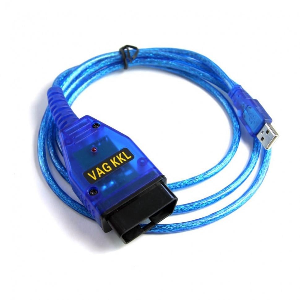 Сканер діагностики авто VAG 409.1 KKL OBD2 USB 140 см Blue (287968)