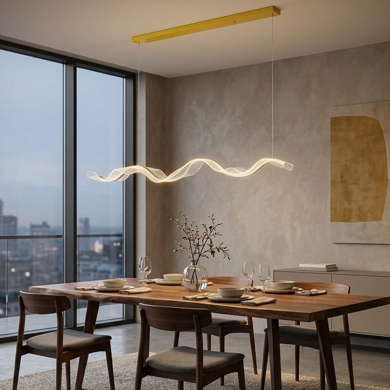 Люстра подвесная удлиненная Zilini LED CD153/1200L-A-GD (36073032)