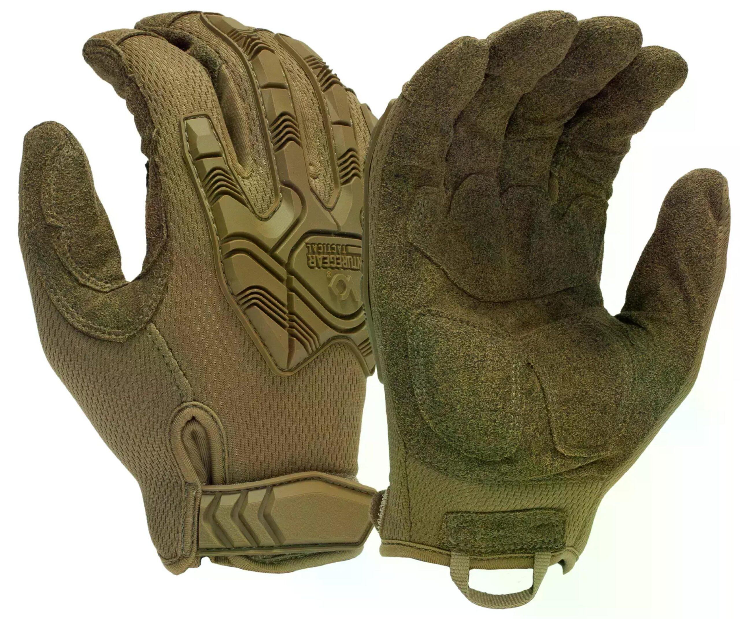 Перчатки противоударные военные Venture Gear VGTG40 Heavy-Duty синтетическая кожа/полиэстер M Coyote (626874)