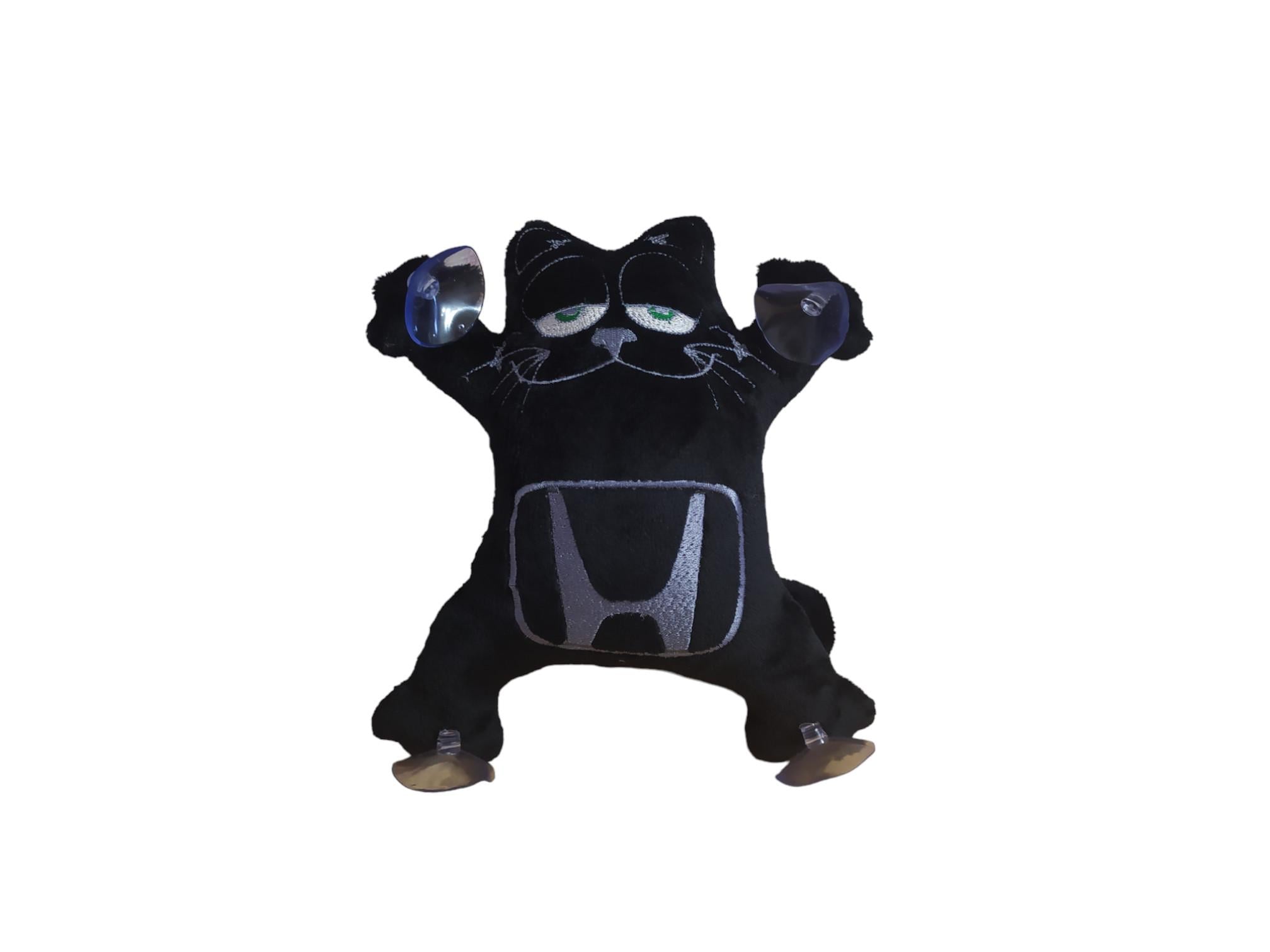 Игрушка в машину кот Саймона с вышивкой Honda Черный (02993)