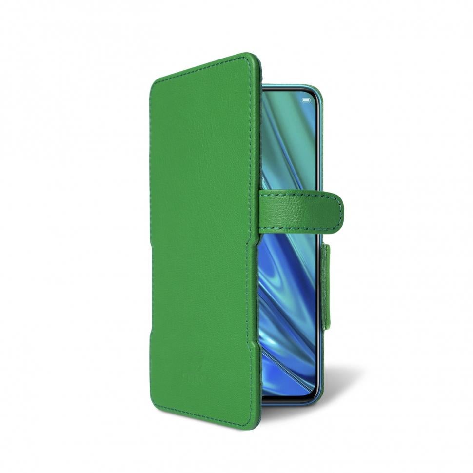 Чехол книжка Stenk Prime для Realme 5 Pro Зеленый (65492)