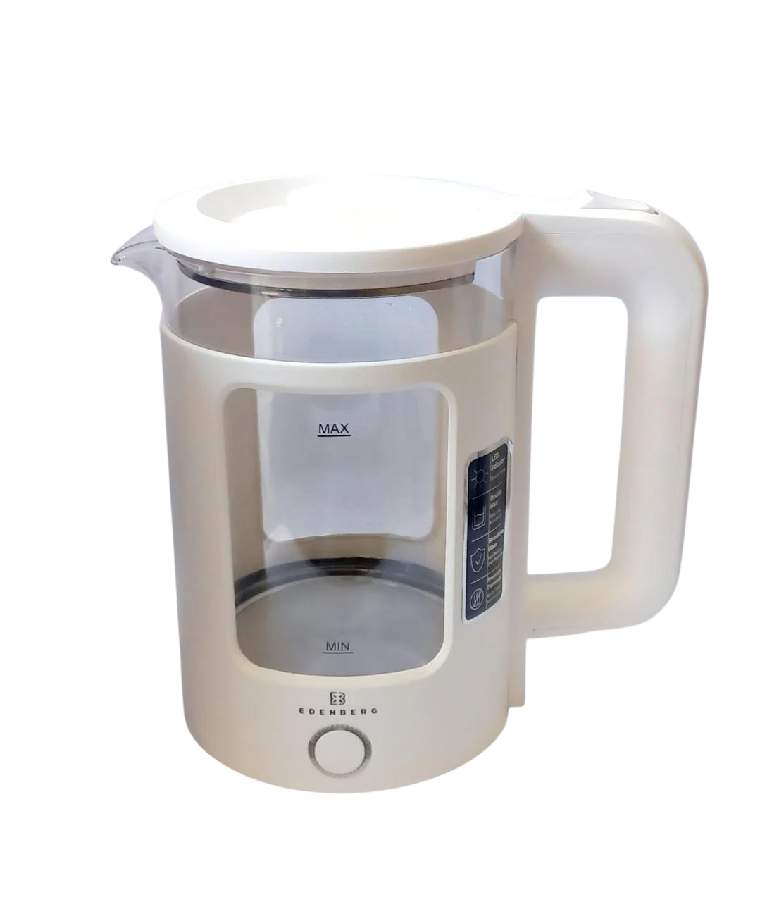 Чайник електричний скляний Edenberg з підсвіткою (EB-83558)
