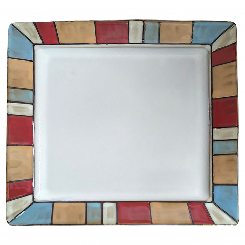 Тарелка S&T ST3088 26,6 см Белый/Разноцветный (ST3088-00)