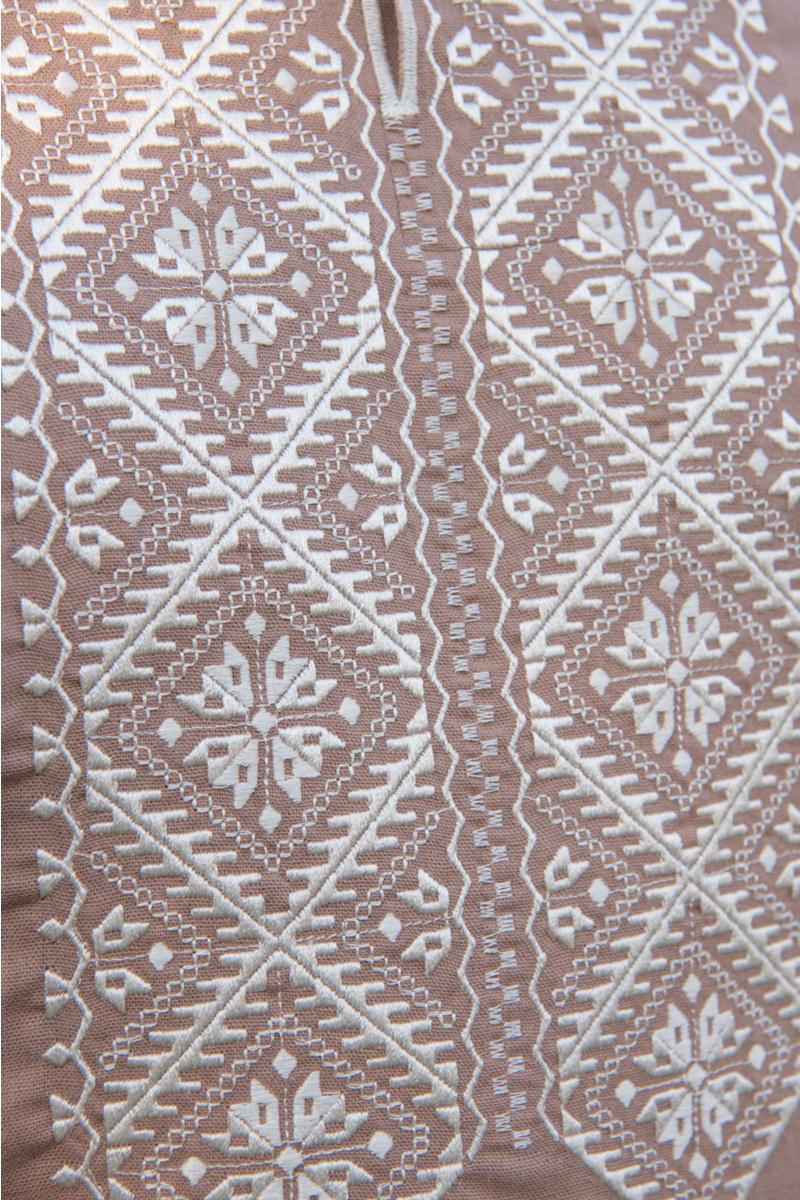 Вышиванка мужская натуральный лен 5XL (2426571359) - фото 4 Вышиванка мужская натуральный лен 5XL (2426571359) - фото 4