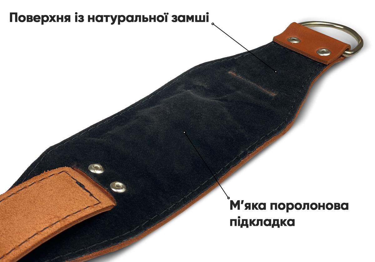 Манжета EasyFit F9 для тяги на тренажере Коричневый (EF-LGSTR-F9-BR) - фото 5