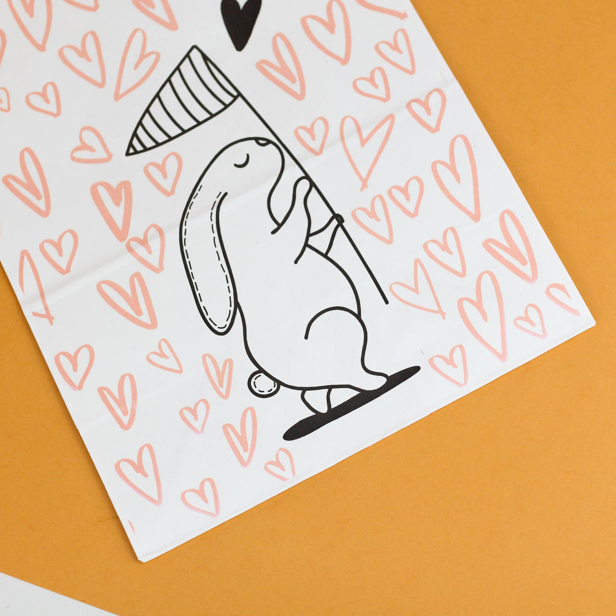 Пакет для романтичного подарунка Закоханий Кролик 150х90х240 мм 20 шт. - фото 3 Пакет для романтичного подарунка Закоханий Кролик 150х90х240 мм 20 шт. - фото 3