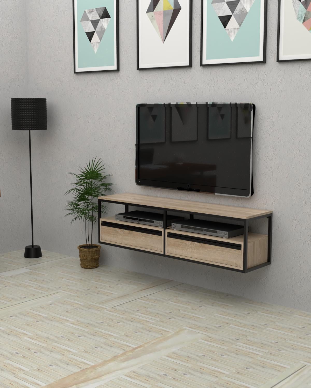 Тумба подвесная под телевизор EcoLoft Моретто DSP-1450-6 в стиле лофт (34123765)