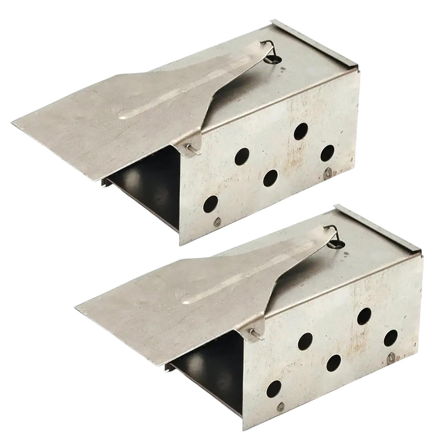 Набір мишоловок-крисоловок залізних у формі будиночка 14x13x8 см 2 шт. (87679)