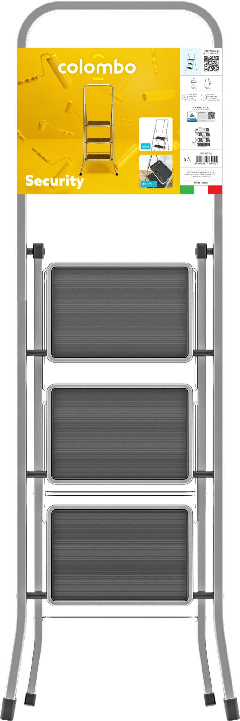 Драбина Colombo Security 3 щаблі (G205AT3W) - фото 2