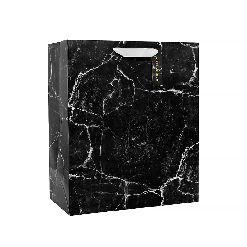 Подарочный пакет PPW PAPER Lesko ZD023 Big Marble Black