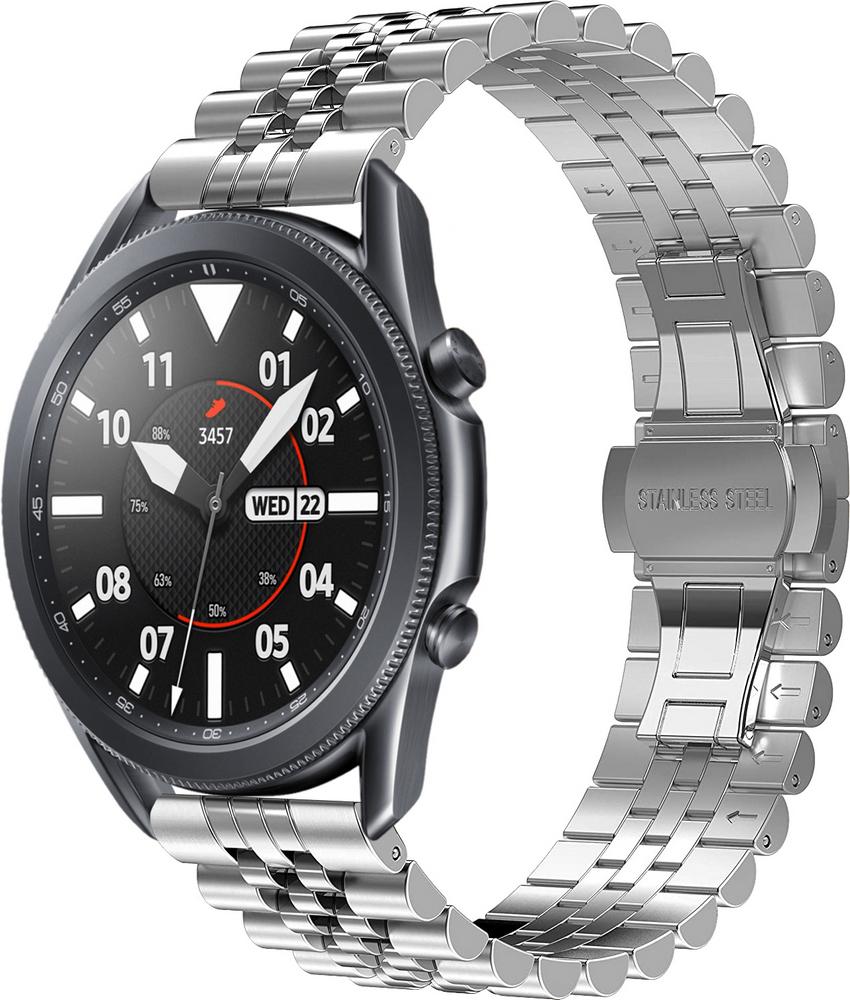 Браслет металлический Stech для Galaxy Watch 3 45mm Silver (25249-59)