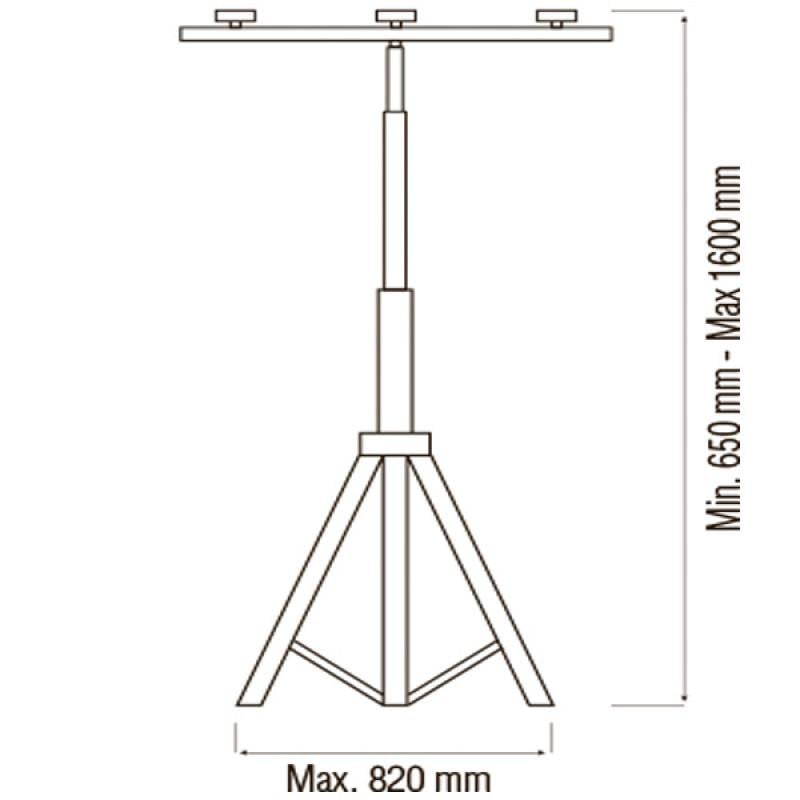 Подставка под прожектор двойная Tripod Double Horoz Electric - фото 2