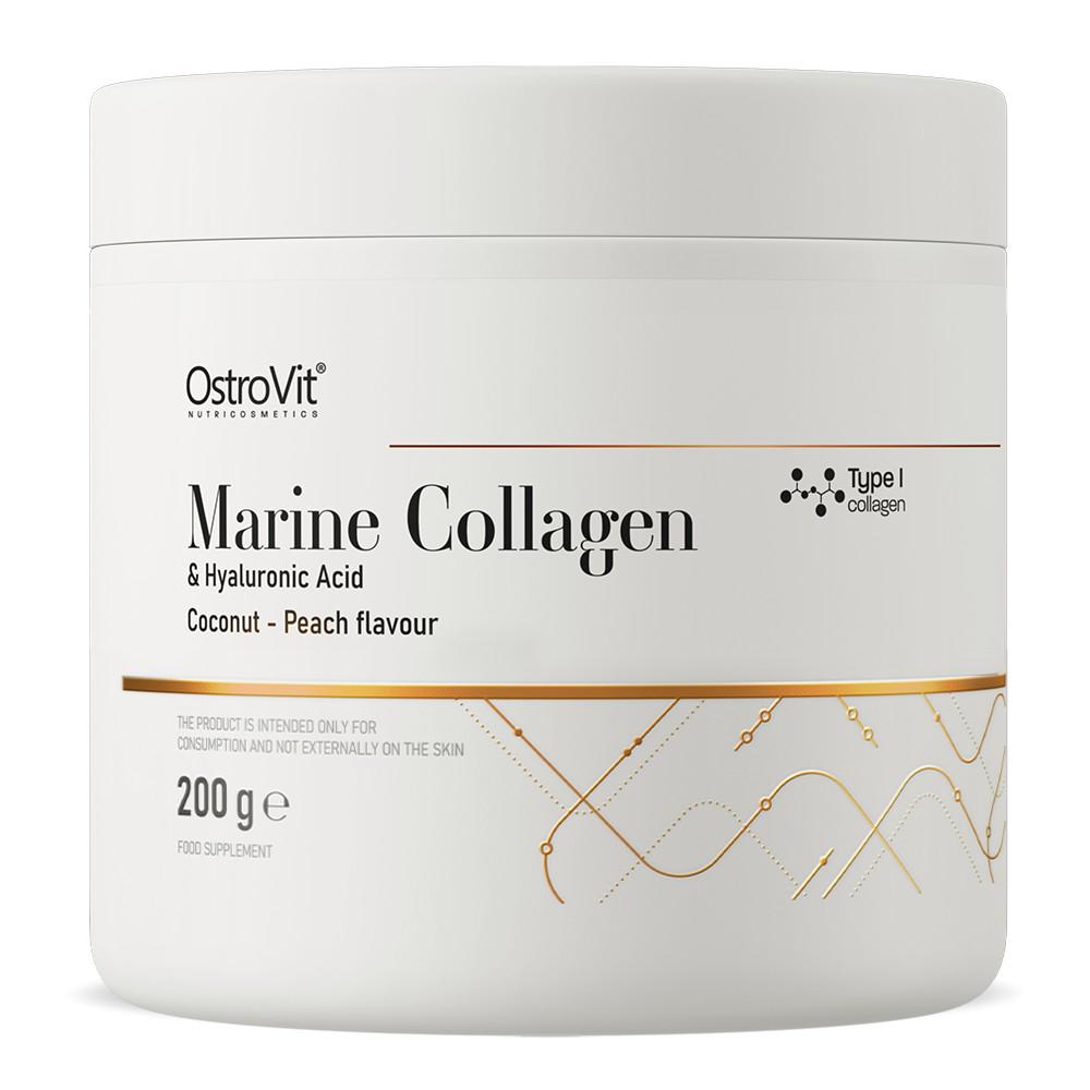 Коллаген OstroVit Marine Collagen/Hyaluronic Acid/Vitamin C 200 г Кокос/Персик (OSV-00397)