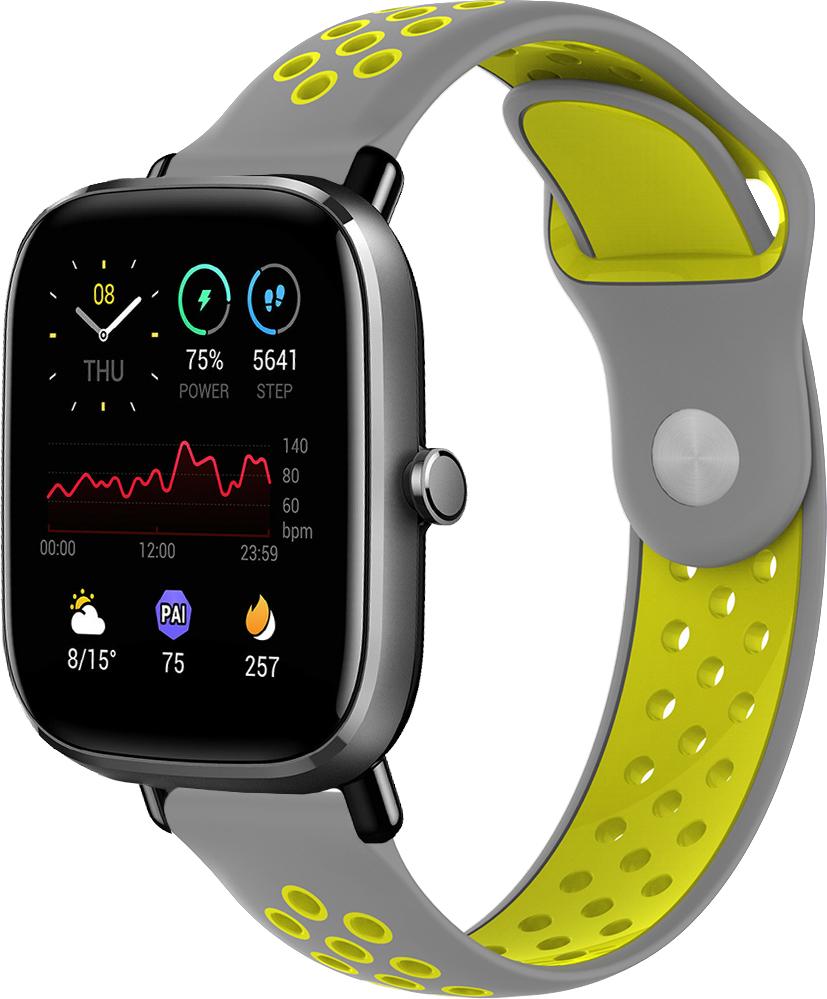 Ремінець Sport для Amazfit GTS 2 mini Gray/Yellow (23039-63)