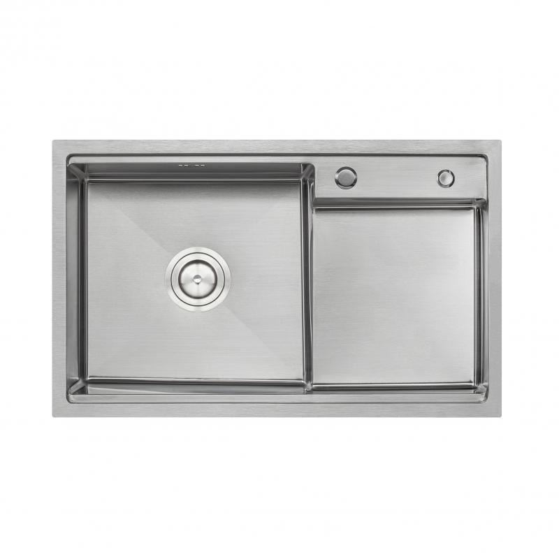 Кухонная мойка Q-tap D7848-L 3,0/1,2 мм Satin (QTD7848L3012)