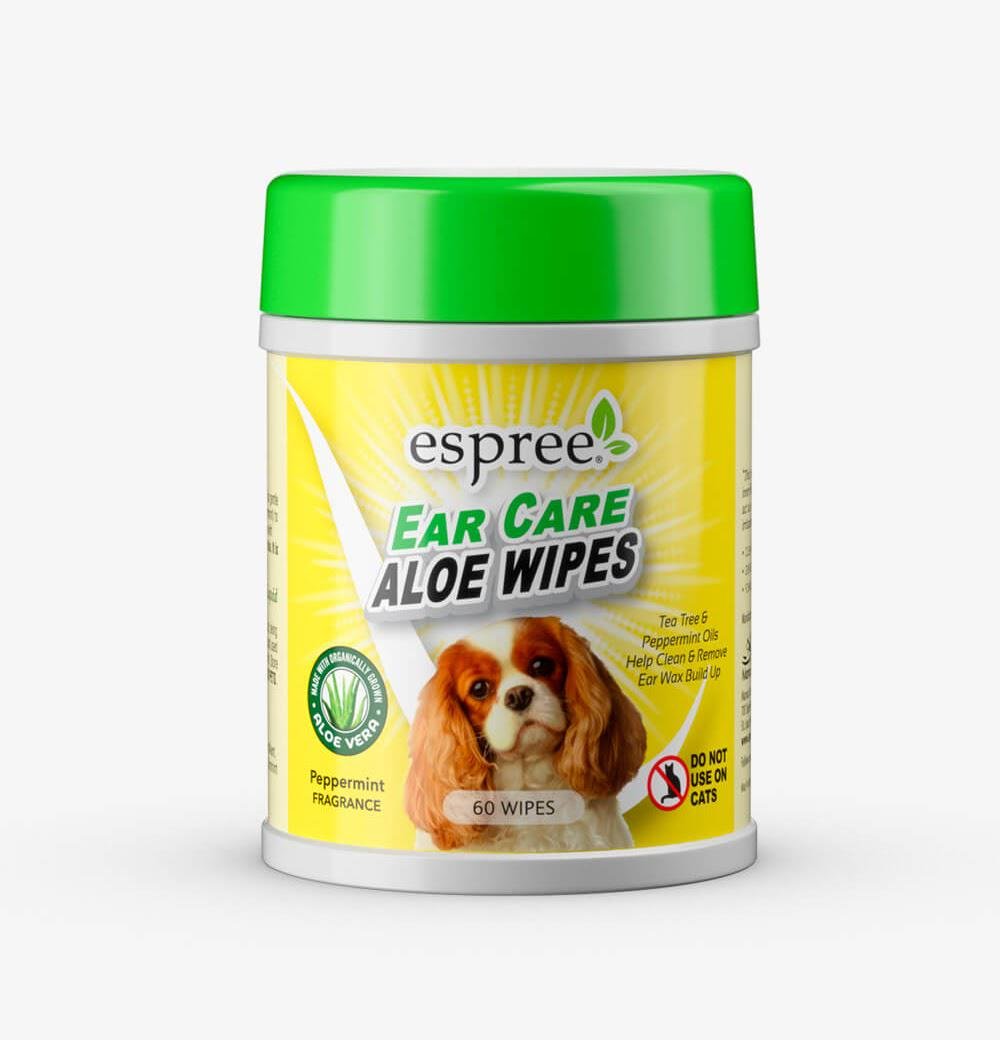 Влажные салфетки Espree Ear Care Wipes из алоэ для ушей собак 60 шт. (e01277) - фото 1