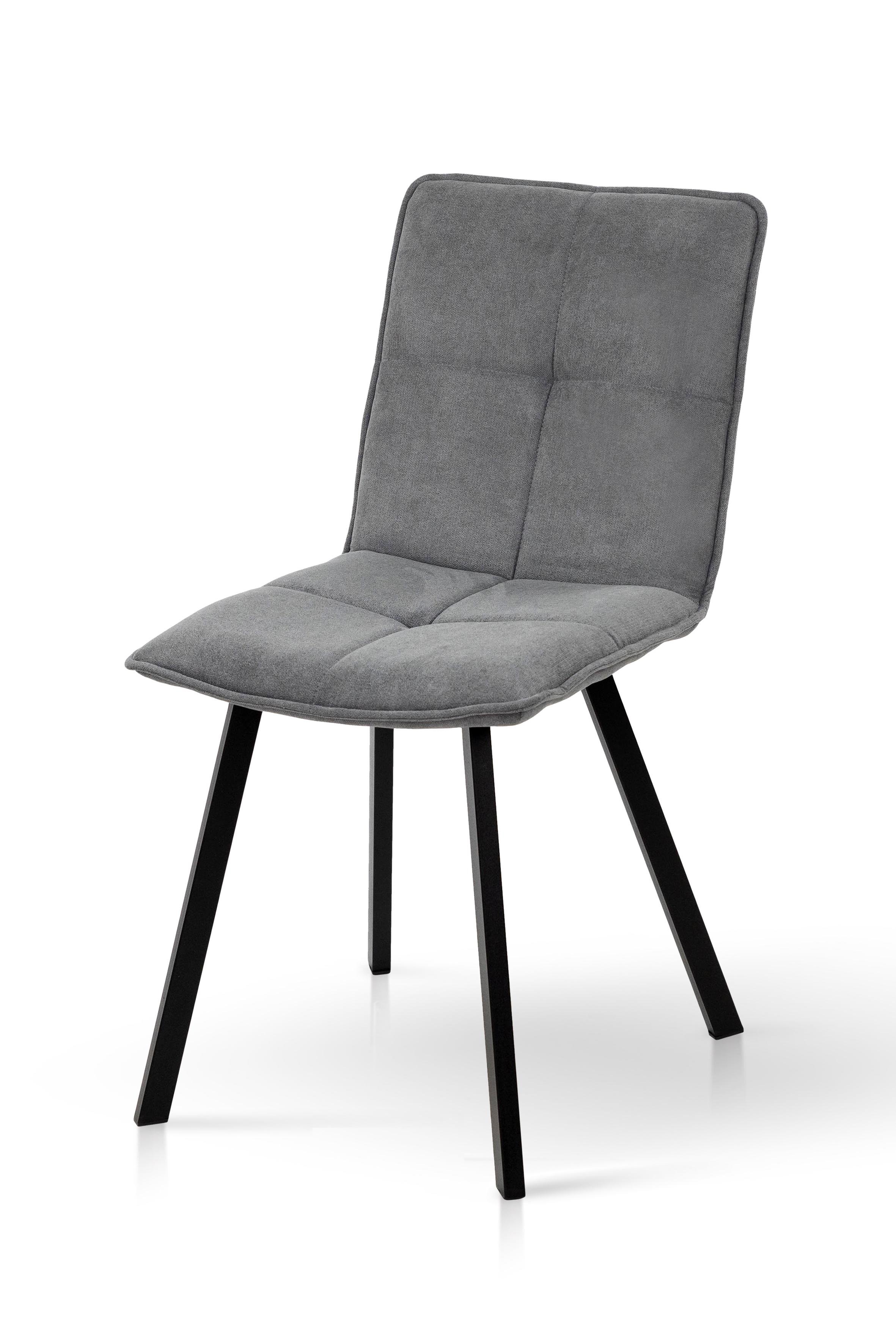 Стул обеденный Мікс Меблі Тетрис из металла/ткань Черный/Темно-серый (А0056042) Стул обеденный Мікс Меблі Тетрис из металла/ткань Черный/Темно-серый (А0056042)