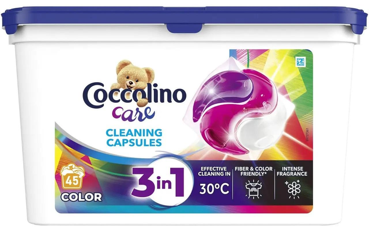 Капсулы стиральные для цветных вещей 3в1 Coccolino Care 45 шт.
