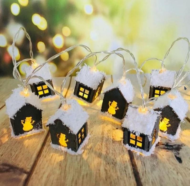 Гірлянда Декоративний будиночок зі світлодіодним підсвічуванням 10 LED 4 м Білий теплий