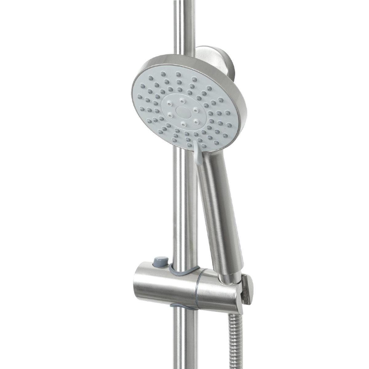 Душевая система тропический душ Venta VL613KS однорычажная в ванну нержавеющая сталь врезная - фото 3