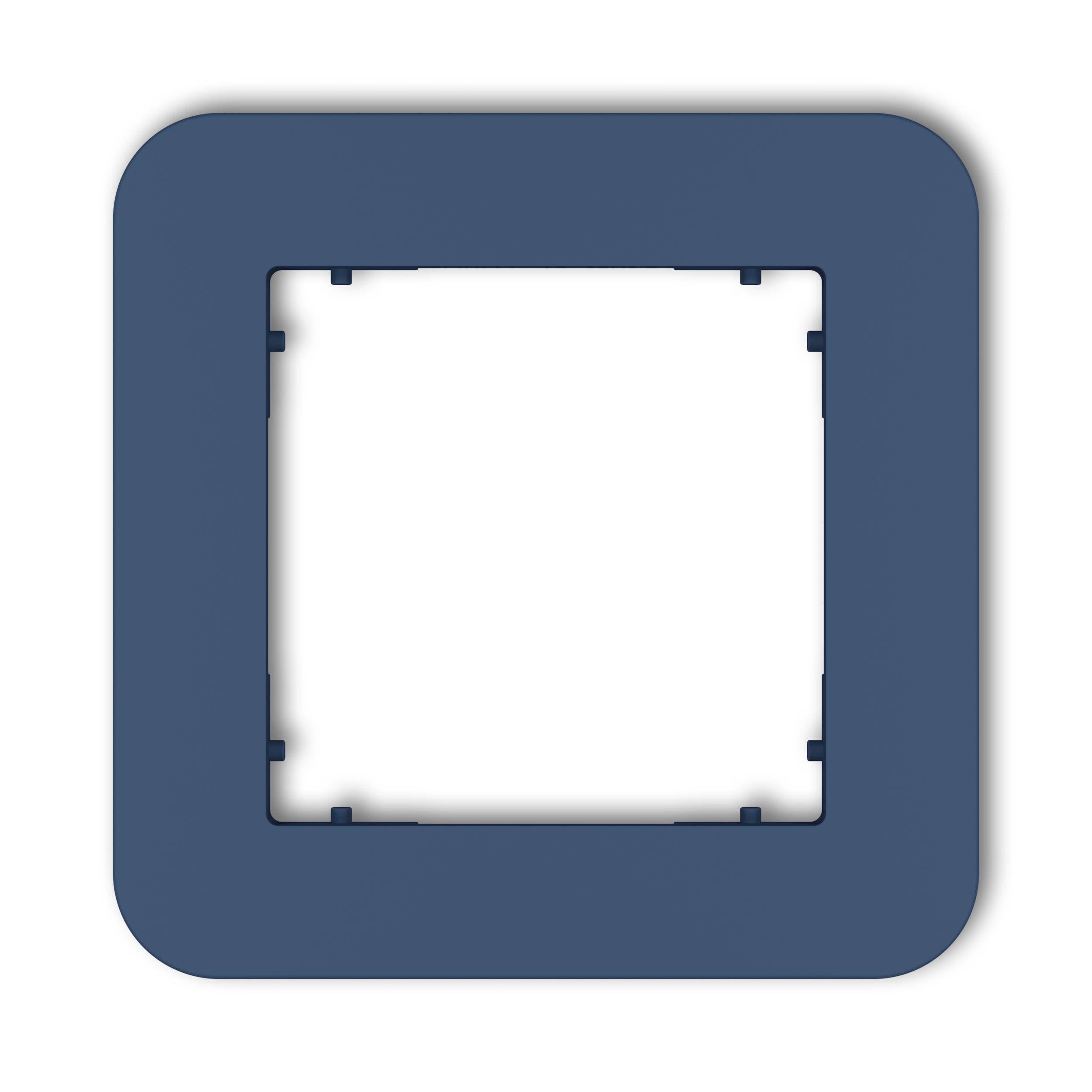Рамка одинарная универсальная закругленная Karlik Mini Navy Blue (64MRTZ-1)