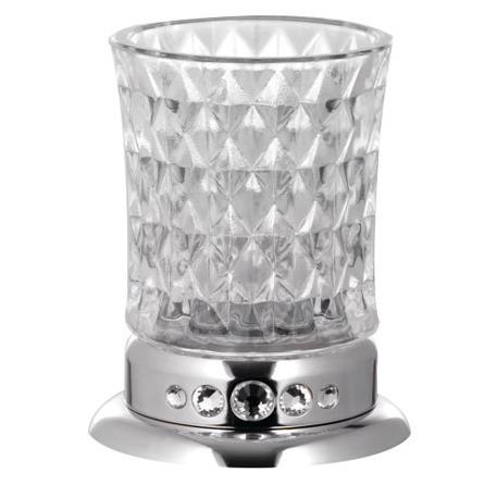 Стакан для зубных щеток настольный KUGU Swan Freestand 350C Хром (130866)