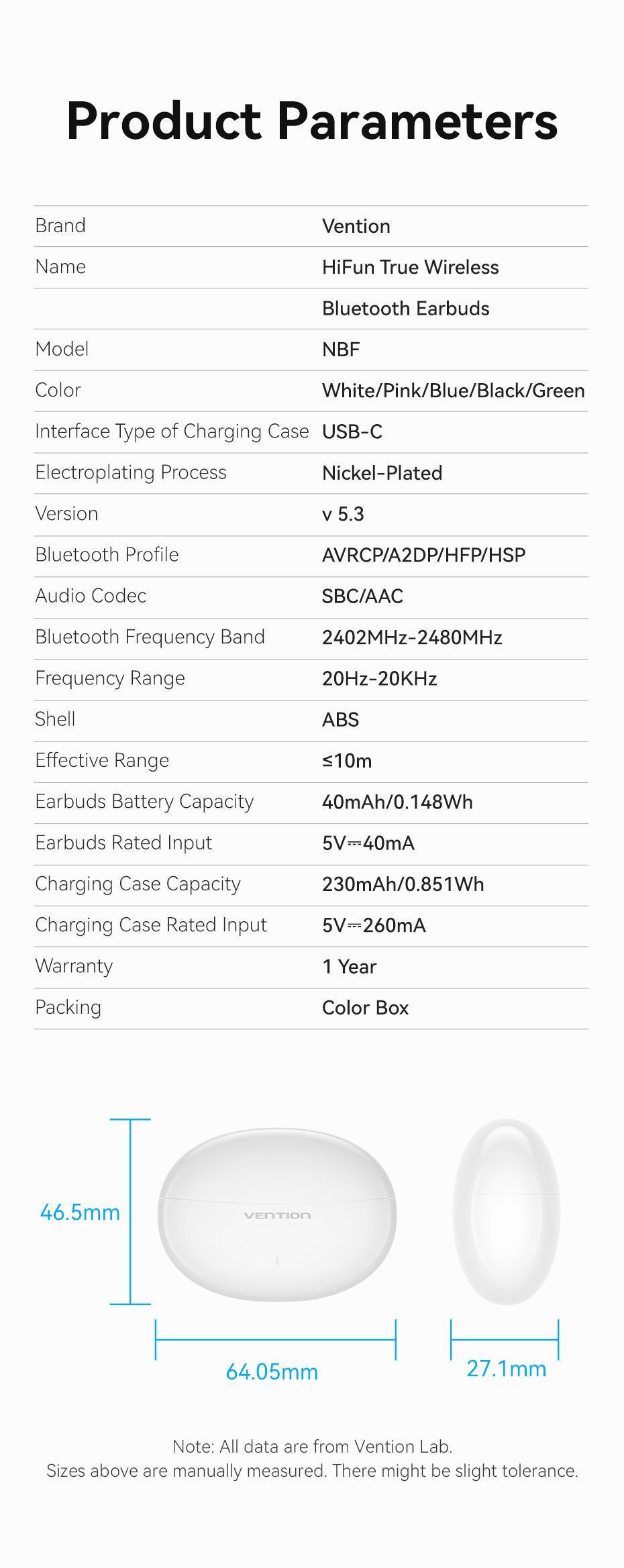 Навушники бездротові Vention Elf E01 Bluetooth 5.3 TWS шумозаглушення AAC/SBC Hi-Fi IPX4 водонепроникні Чорний (NBFB0) - фото 9 Навушники бездротові Vention Elf E01 Bluetooth 5.3 TWS шумозаглушення AAC/SBC Hi-Fi IPX4 водонепроникні Чорний (NBFB0) - фото 9