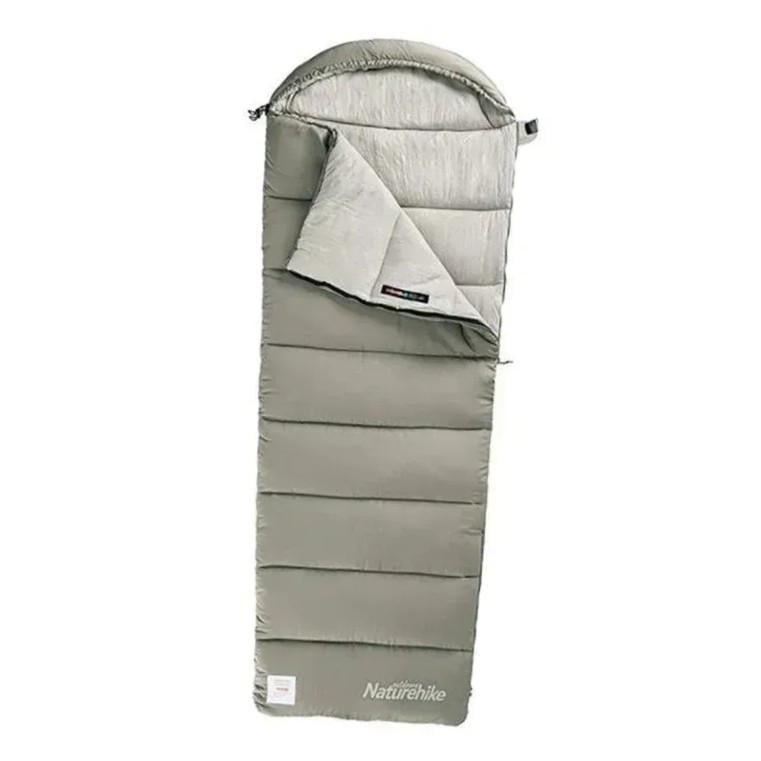 Спальник Naturehike M400 левый с капюшоном Зеленый (NH20MSD02)