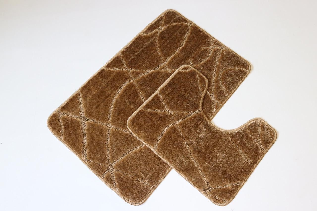 Набор ковриков в ванную и туалет Vonaldi 80x50/40x50 см Cappuccino (00184/s)