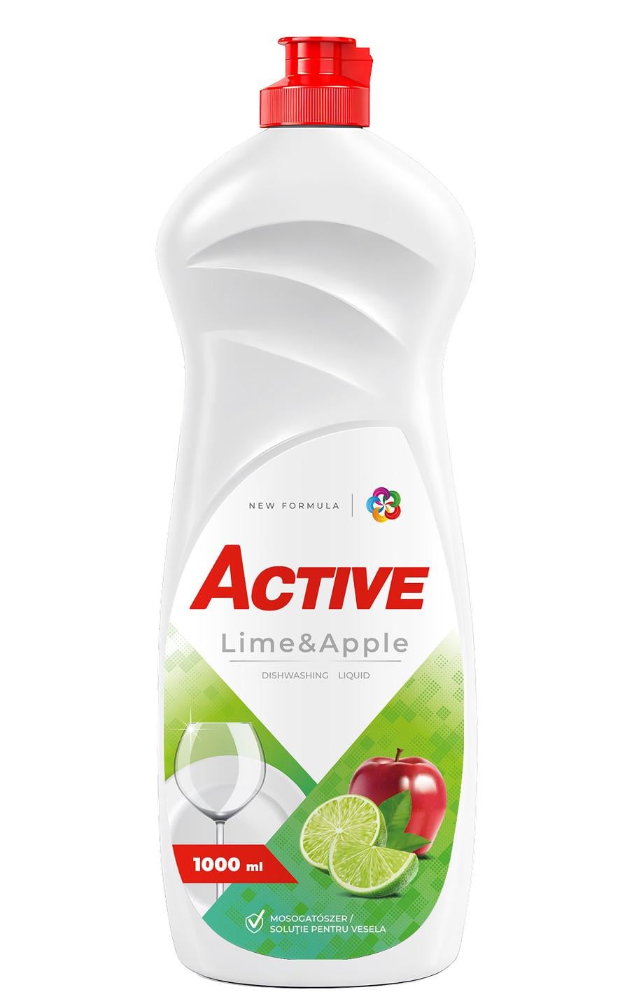 Гель для мытья посуды Active Лайм/Яблоко 1 л (hx-47289)