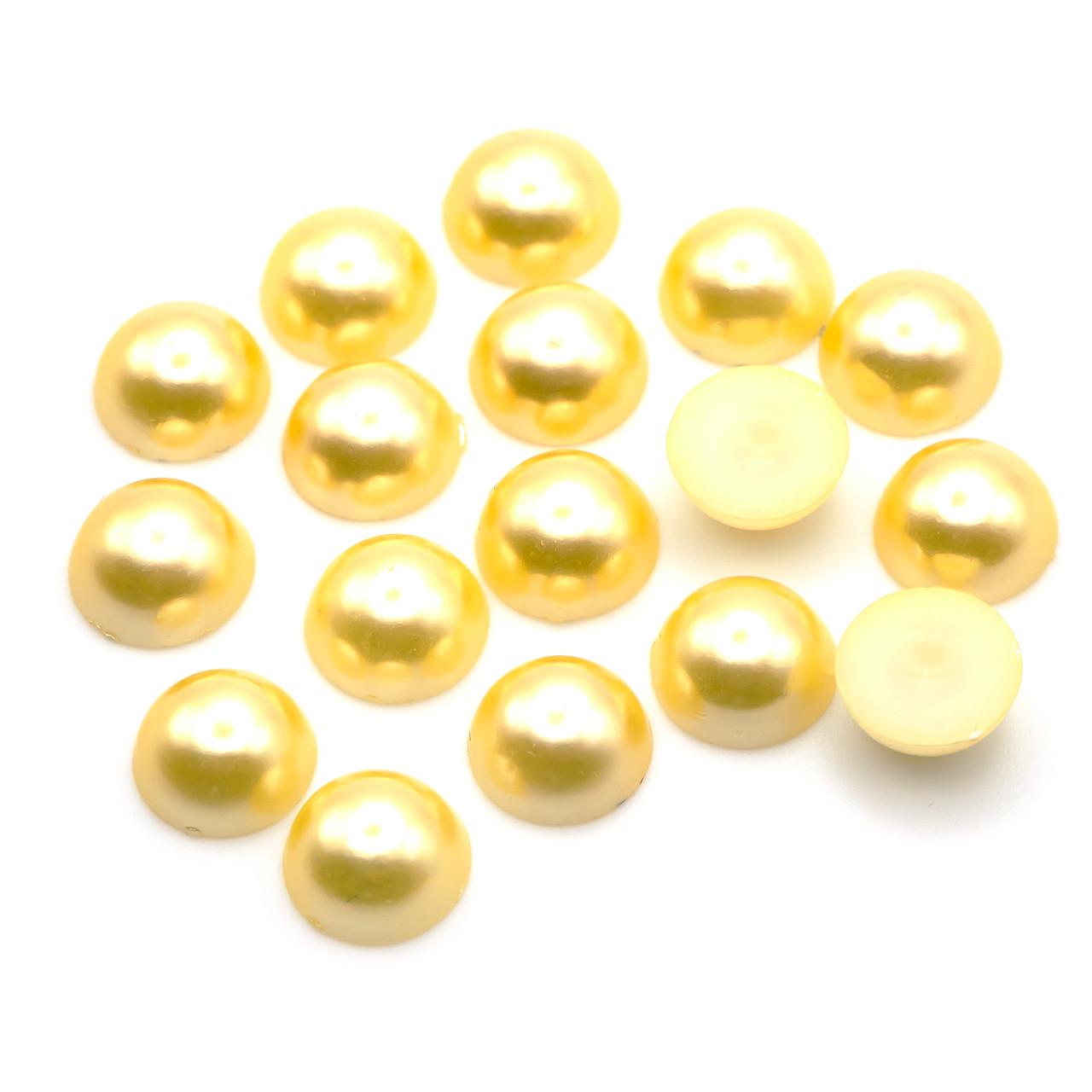 Полубусины акриловые 8 мм 200 шт. Желтый (ПБ0008к04) Полубусины акриловые 8 мм 200 шт. Желтый (ПБ0008к04)