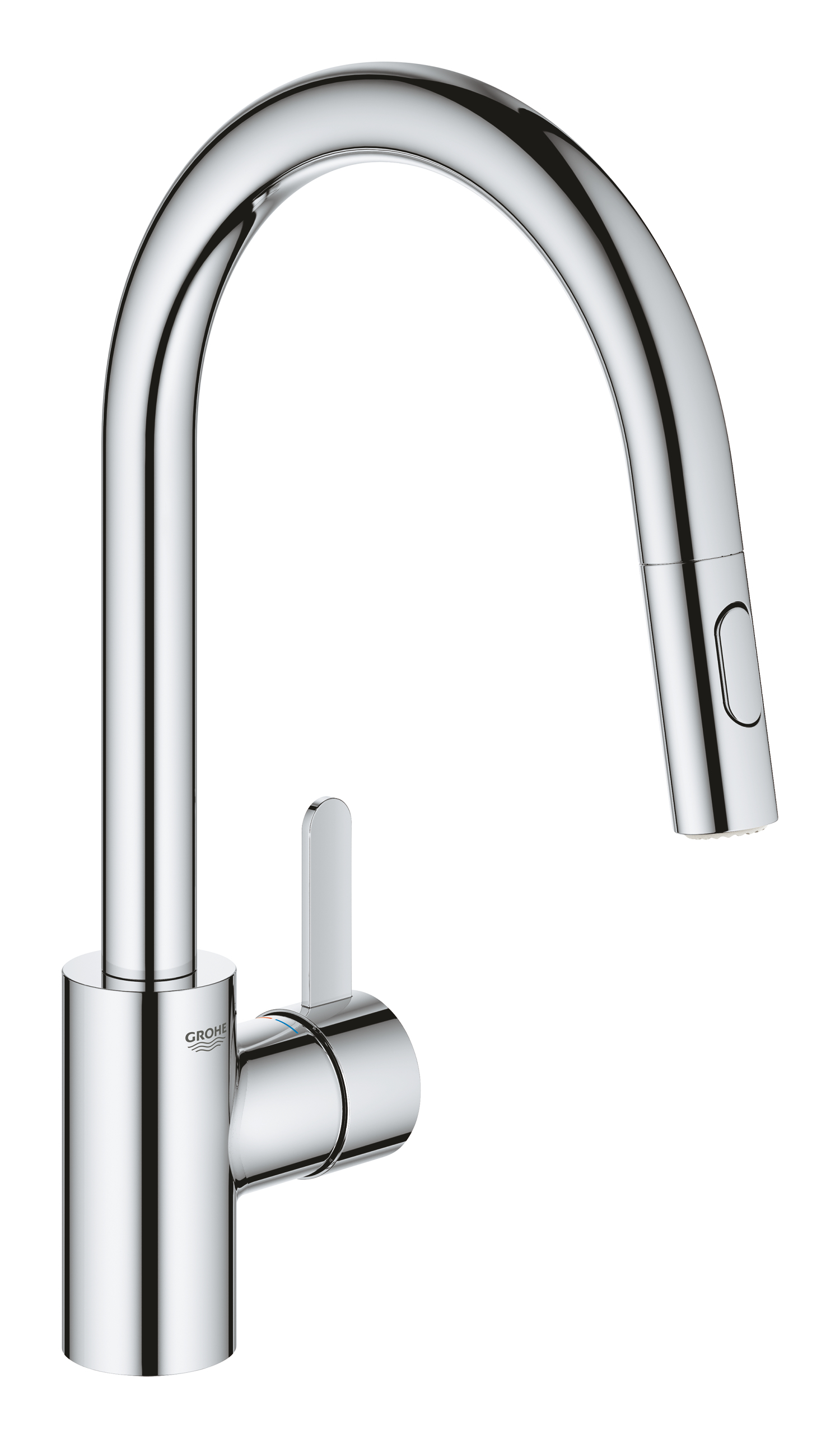 Змішувач для кухні Grohe Eurosmart Cosmopolitan з висувним виливом (31481001)