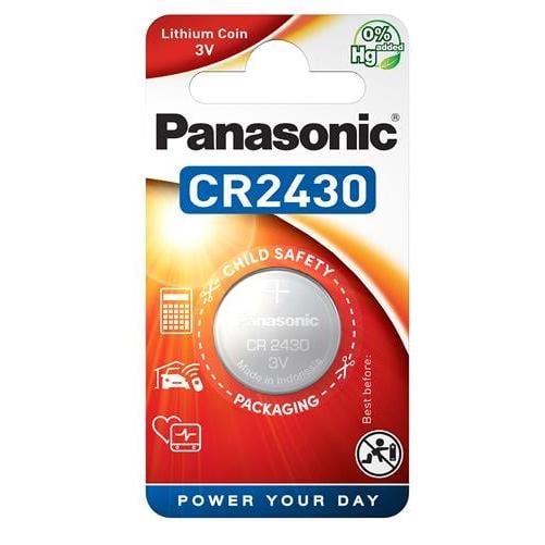 Батарейка литиевая Panasonic CR2430 Lithium CR-2430EL/1B 3В (570248)