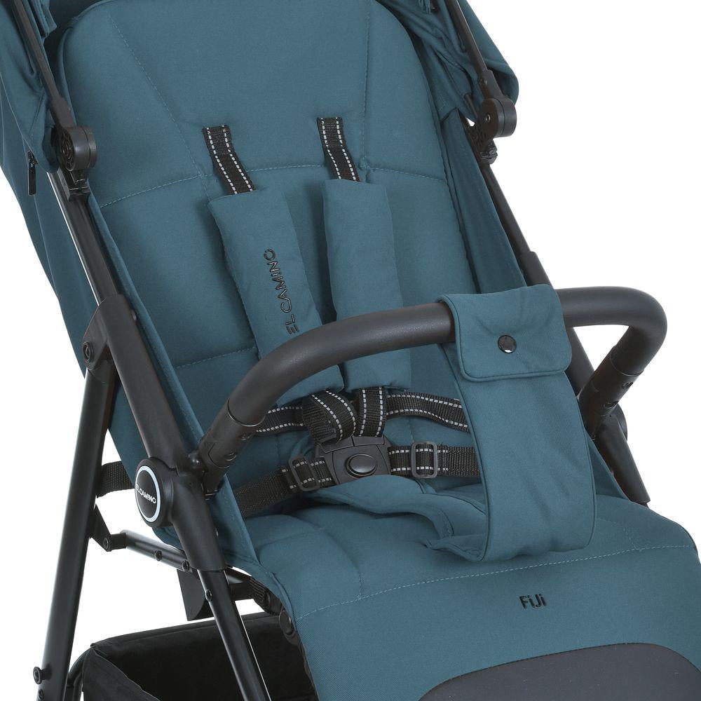 Коляска детская El Camino FIJI Lagoon Blue прогулочная с москитной сеткой и чехлом на ножки Зеленый (ME 1113-2) - фото 5