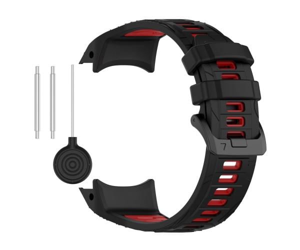 Ремешок Sport Silicone Dual Color для Garmin Enduro 2/3/Tactix 7/Instinct 3 со шпилькой 50 мм 26 мм Черно-красный Ремешок Sport Silicone Dual Color для Garmin Enduro 2/3/Tactix 7/Instinct 3 со шпилькой 50 мм 26 мм Черно-красный