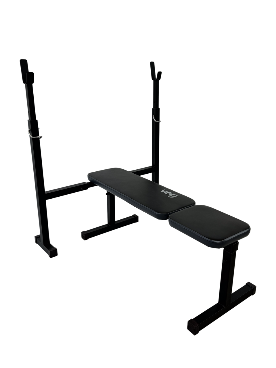 Лавка для жима со стойками WCG-002 регулируемые стойки 80–140 см нагрузка до 250 кг