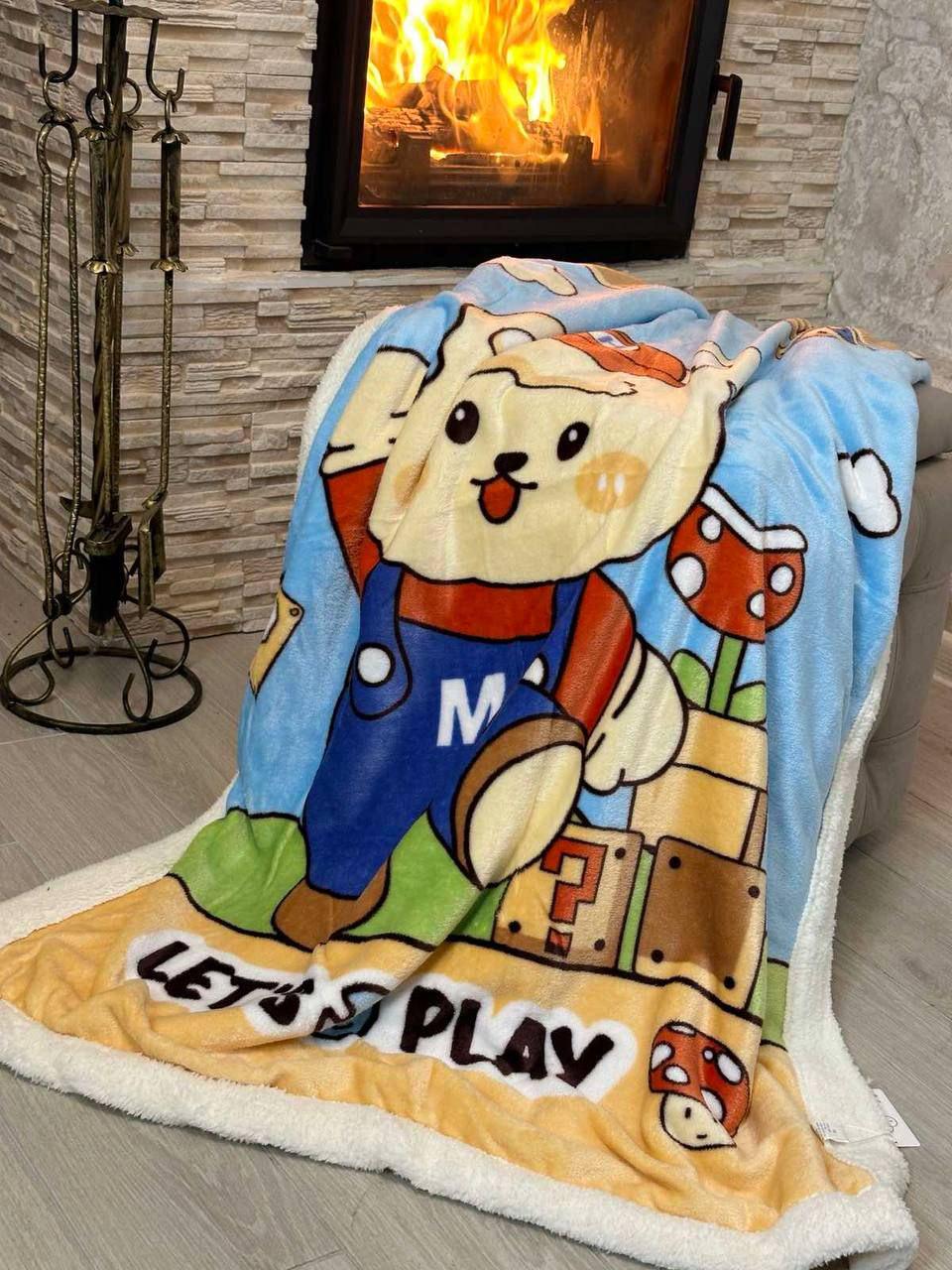 Плед двухсторонний детский Colorful Home Lets play на овчине 100x140 см (2083) Плед двухсторонний детский Colorful Home Lets play на овчине 100x140 см (2083)