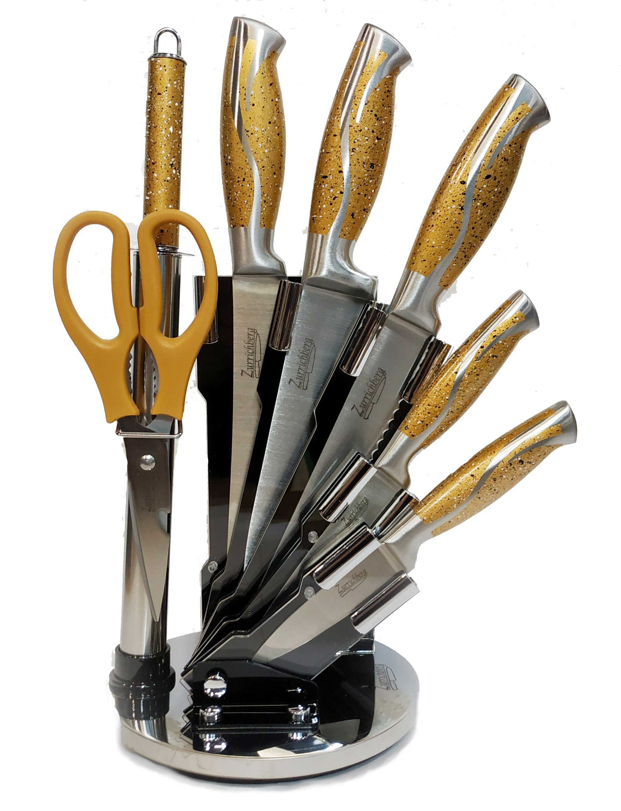 Набір ножів 8 пр. Zurrichberg (ZBP-5003 Gold) Набір ножів 8 пр. Zurrichberg (ZBP-5003 Gold)