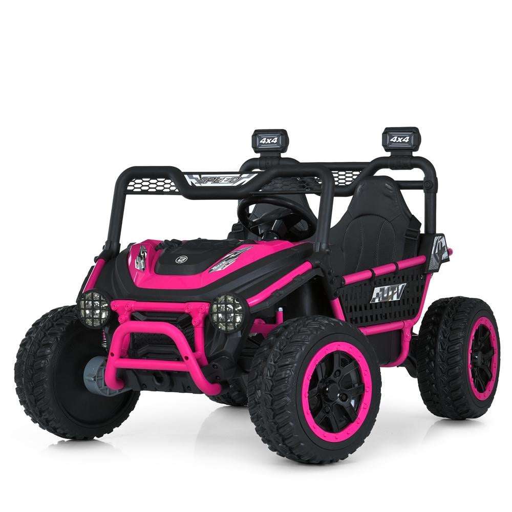 Детский электромобиль двухместный Bambi Jeep M 6208EBLR 4W Розовый