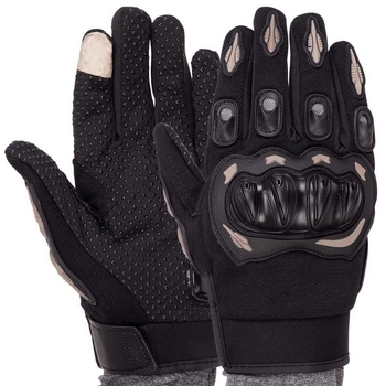 Моторукавички сенсорні L Чорний (PM-12)