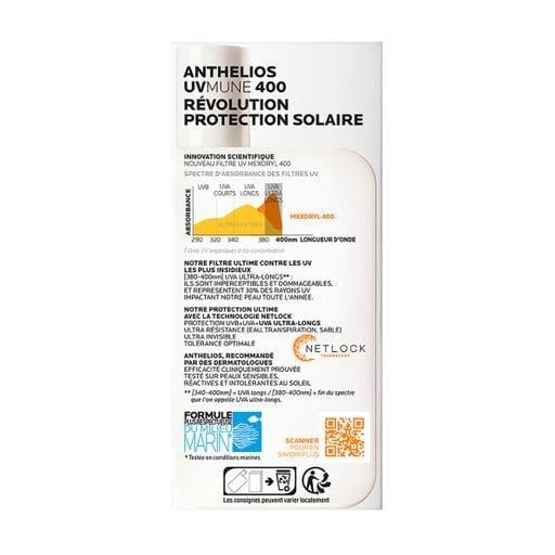 Флюид для лица La Roche-Posay Anthelios UVmune 400 Invisible Fluid SPF 50+ для чувствительной кожи солнцезащитный - фото 4