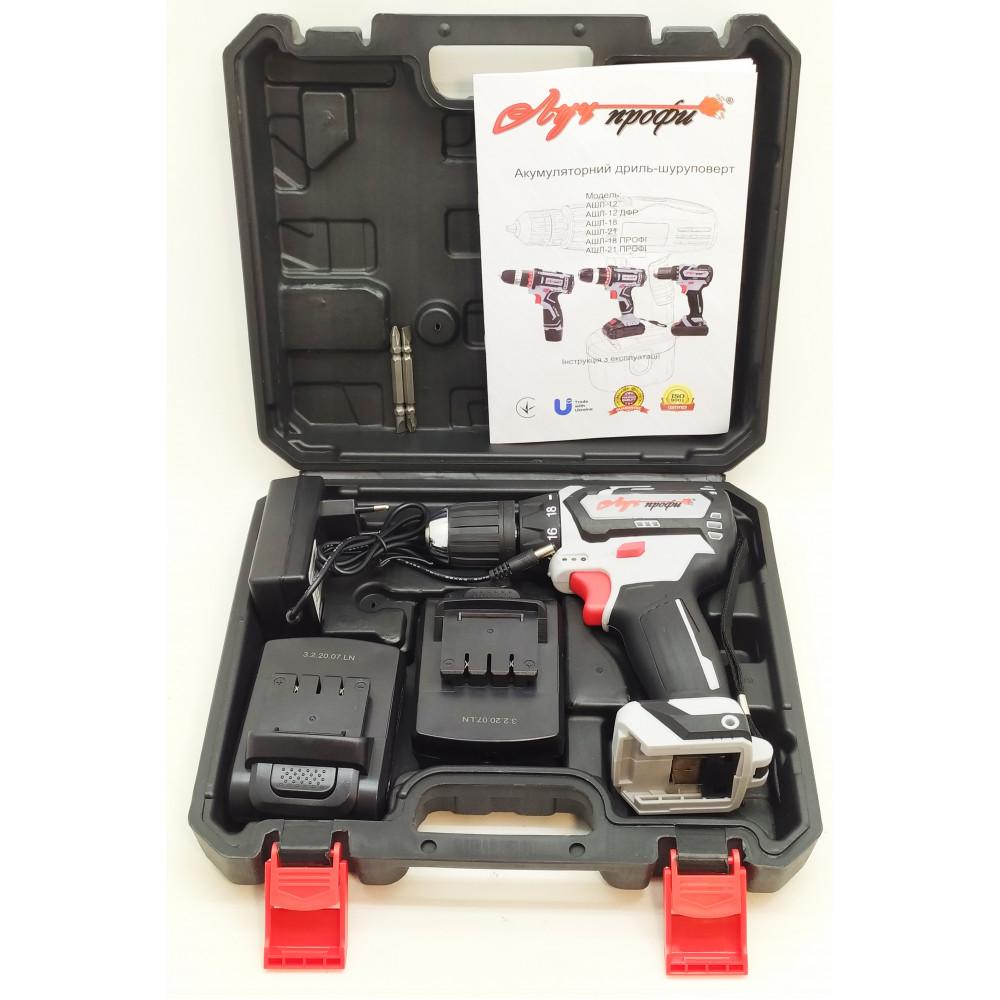 Шуруповерт бесщеточный Луч Профи АШЛ-18 Profi кейс 2 Ah 18 В 2 АКБ ЗУ - фото 4 Шуруповерт бесщеточный Луч Профи АШЛ-18 Profi кейс 2 Ah 18 В 2 АКБ ЗУ - фото 4